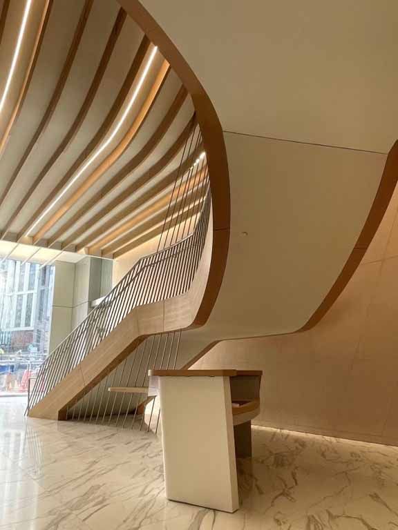 Hyatt Regency Bethesda Maryland Lobby Spiral Staircase-2024 Ernest Wiemann Award Winner